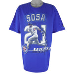 MLB (Starter) - Chicago Cubs Sosa No. 21 T-Shirt 1990s X-Large Vintage Retro Baseball