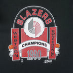 NBA (Salem) - Portland Trail Blazers Champions T-Shirt 1990 Large Vintage Retro Basketball