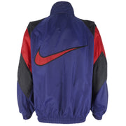 Nike - Blue Zip-Up Windbreaker 1990s Medium Vintage Retro