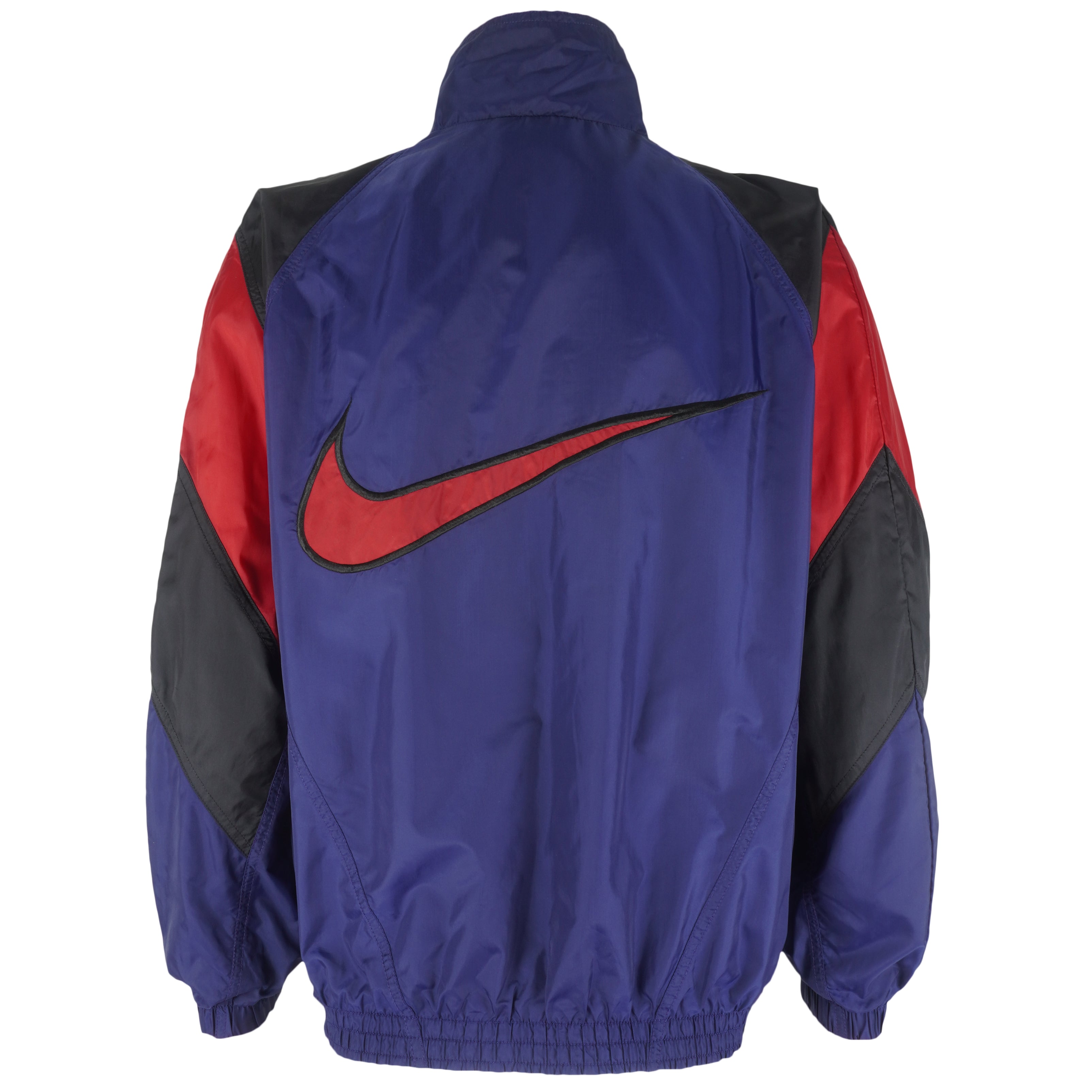 Nike - Blue Zip-Up Windbreaker 1990s Medium Vintage Retro