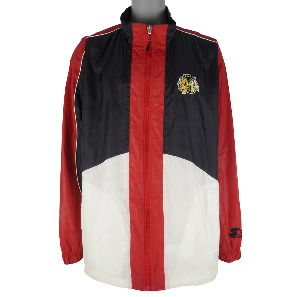 Starter - Chicago Blackhawks Jacket 1990s XX-Large Vintage Retro Hockey