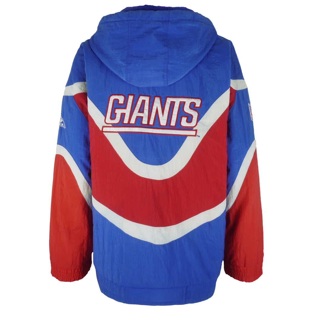 NFL (Apex One) - New York Giants Hooded Puffer Jacket 1990s X-Large Vintage Retro Football