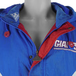 NFL (Apex One) - New York Giants Hooded Puffer Jacket 1990s X-Large Vintage Retro Football