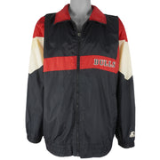 Starter - Chicago Bulls Embroidered Windbreaker 1990s X-Large Vintage Retro Basketball