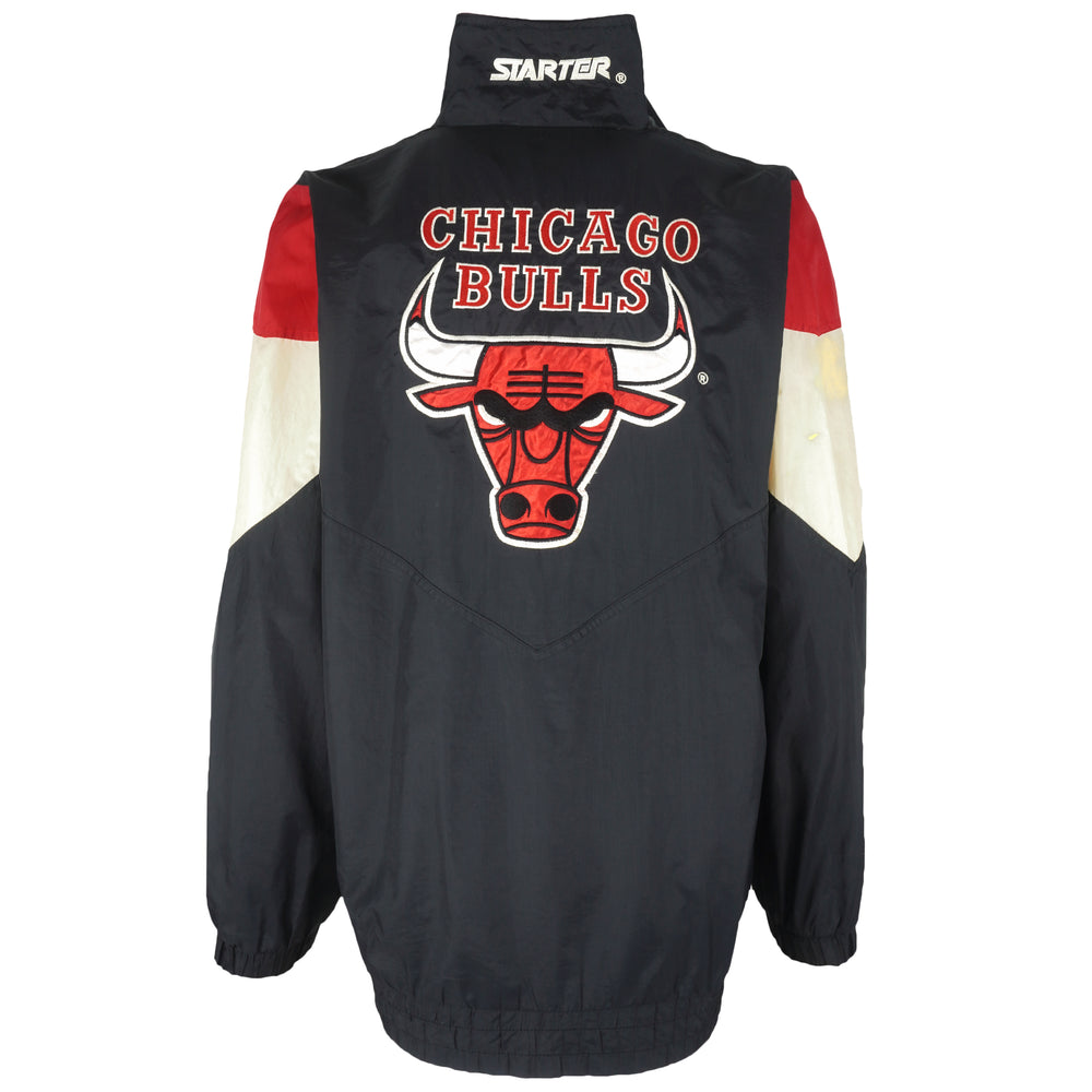 Starter - Chicago Bulls Embroidered Windbreaker 1990s X-Large Vintage Retro Basketball