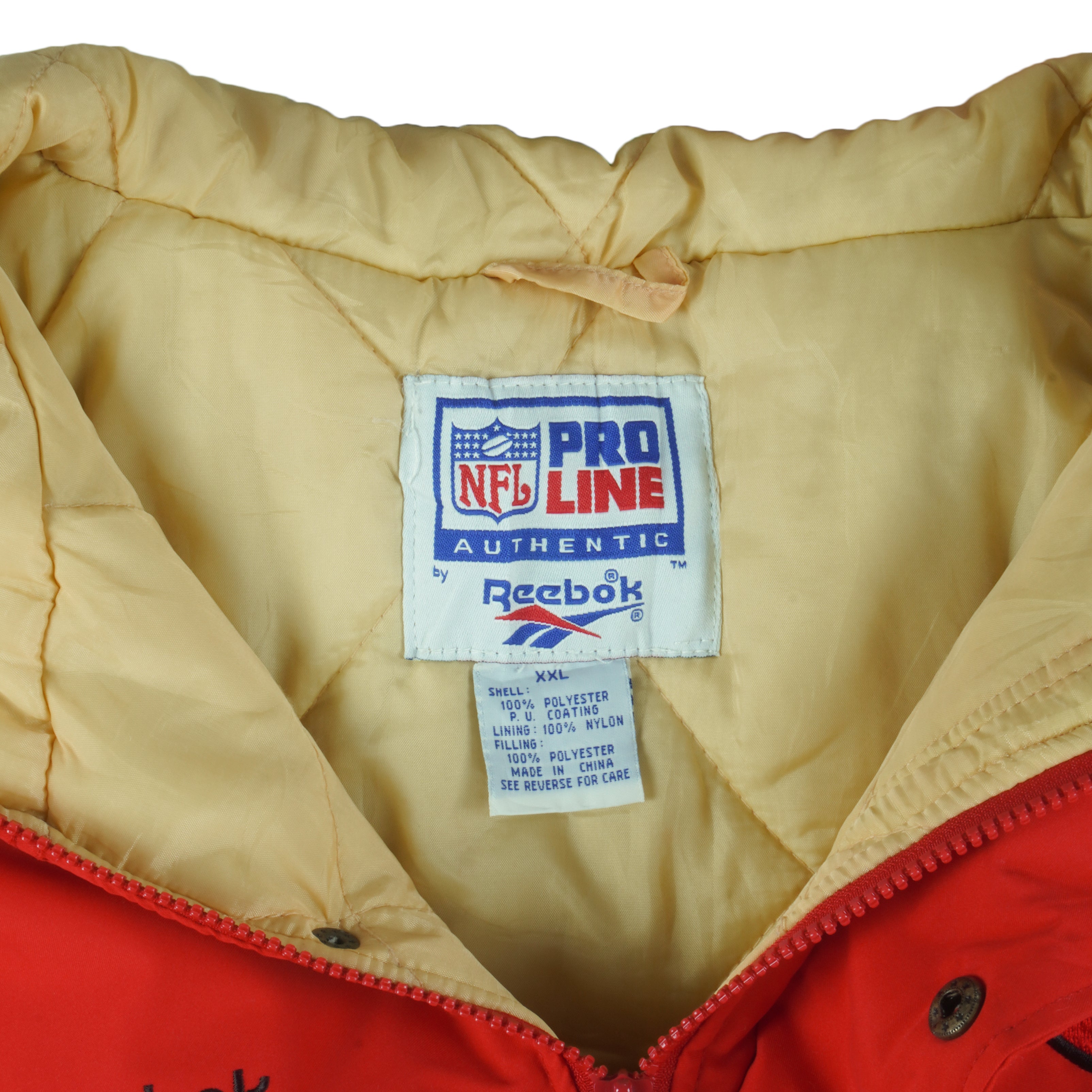 Reebok - San Francisco 49ers Puffer Jacket 1990s 2X-Large Vintage Retro Football