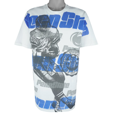 NCAA - Penn State University Football All Over Print T-Shirt 1990s X-Large