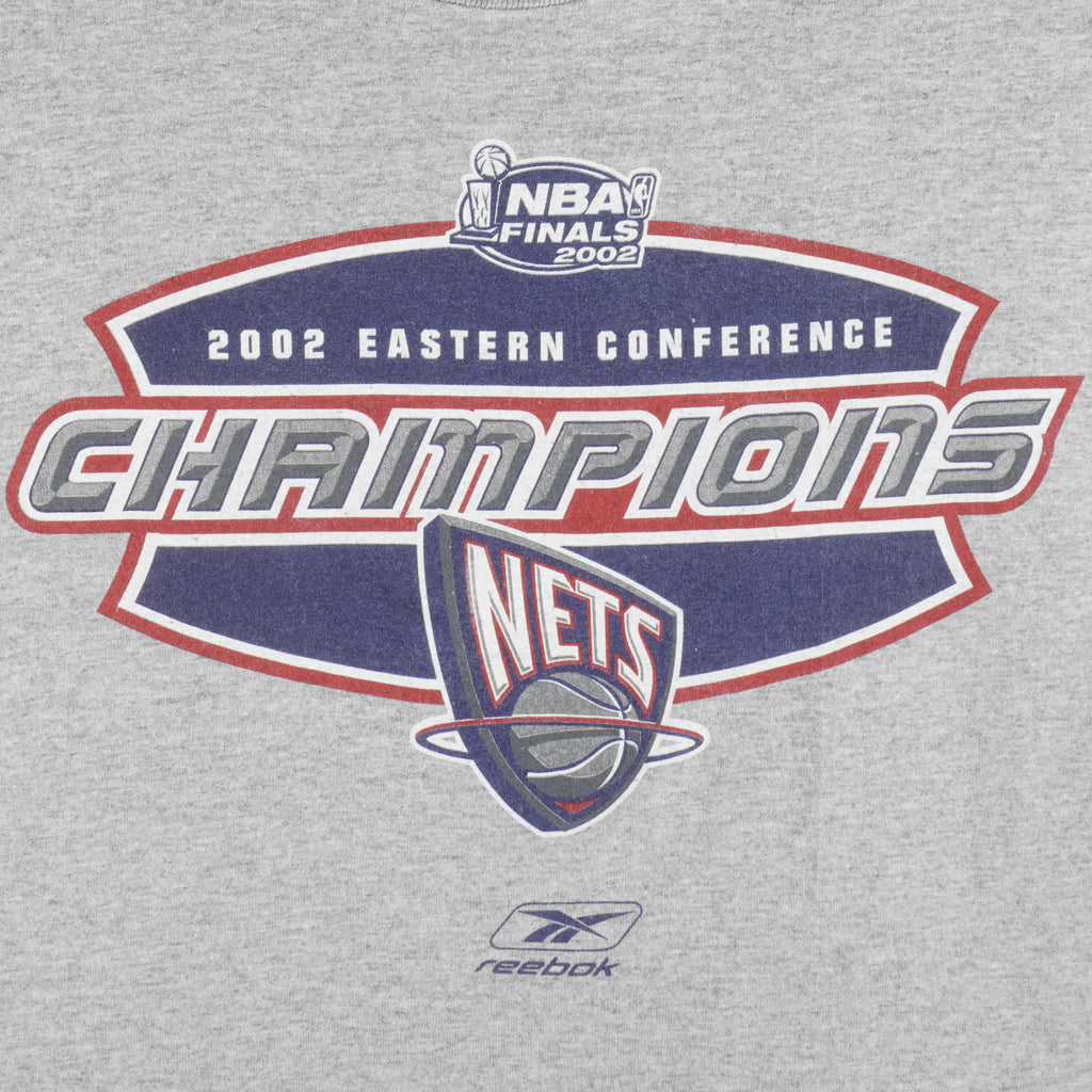 Reebok - New Jersey Nets Eastern Conference T-Shirt 2002 X-Large Vintage Retro Basketball