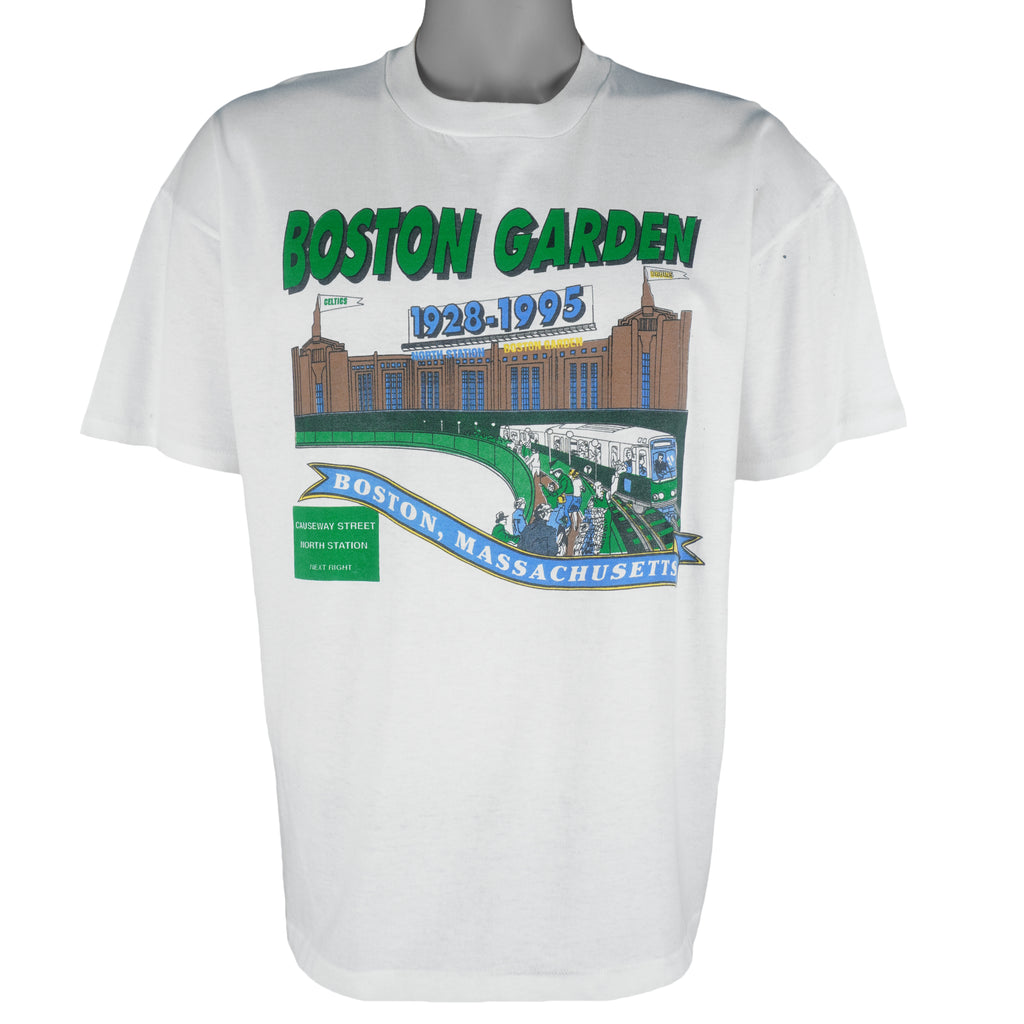 NHL (Hanes) - Boston Garden Bruins  T-Shirt 1995 X-Large Vintage Retro Hockey