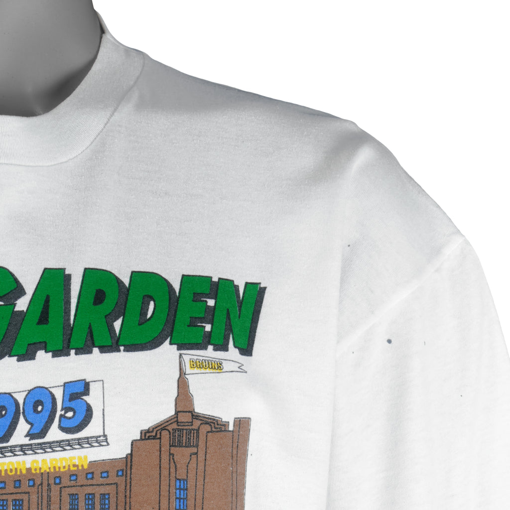 NHL (Hanes) - Boston Garden Bruins  T-Shirt 1995 X-Large Vintage Retro Hockey