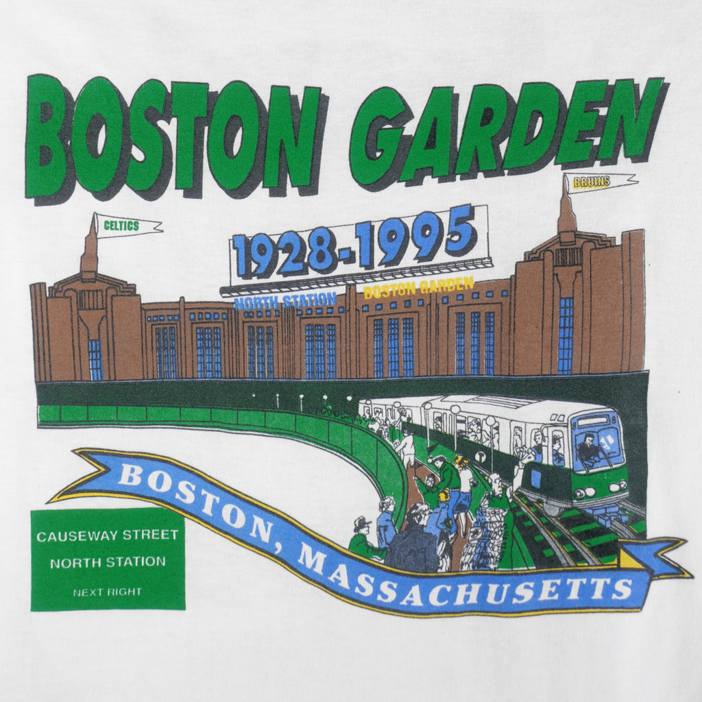 NHL (Hanes) - Boston Garden Bruins  T-Shirt 1995 X-Large Vintage Retro Hockey