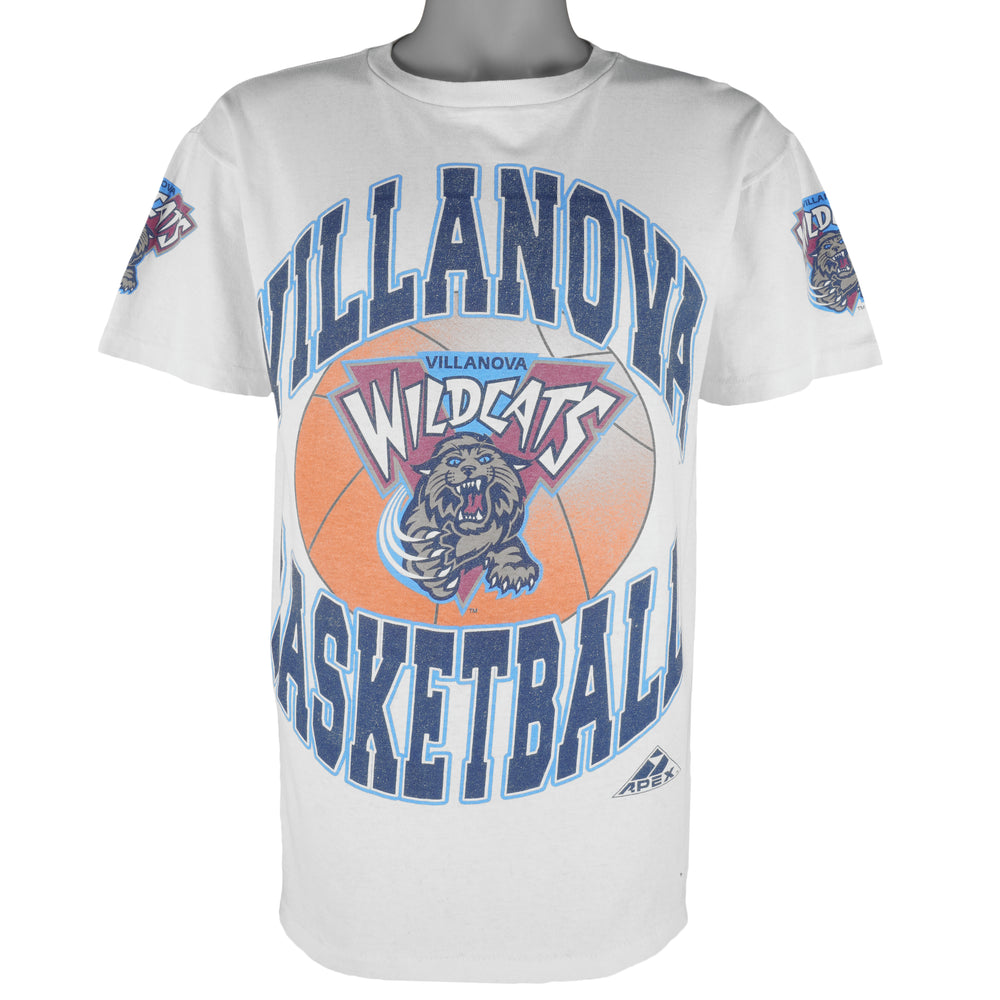 NCAA (Apex One) - Villanova Wildcats Men's Basketball T-Shirt 1990s Medium Vintage Retro Basketball College
