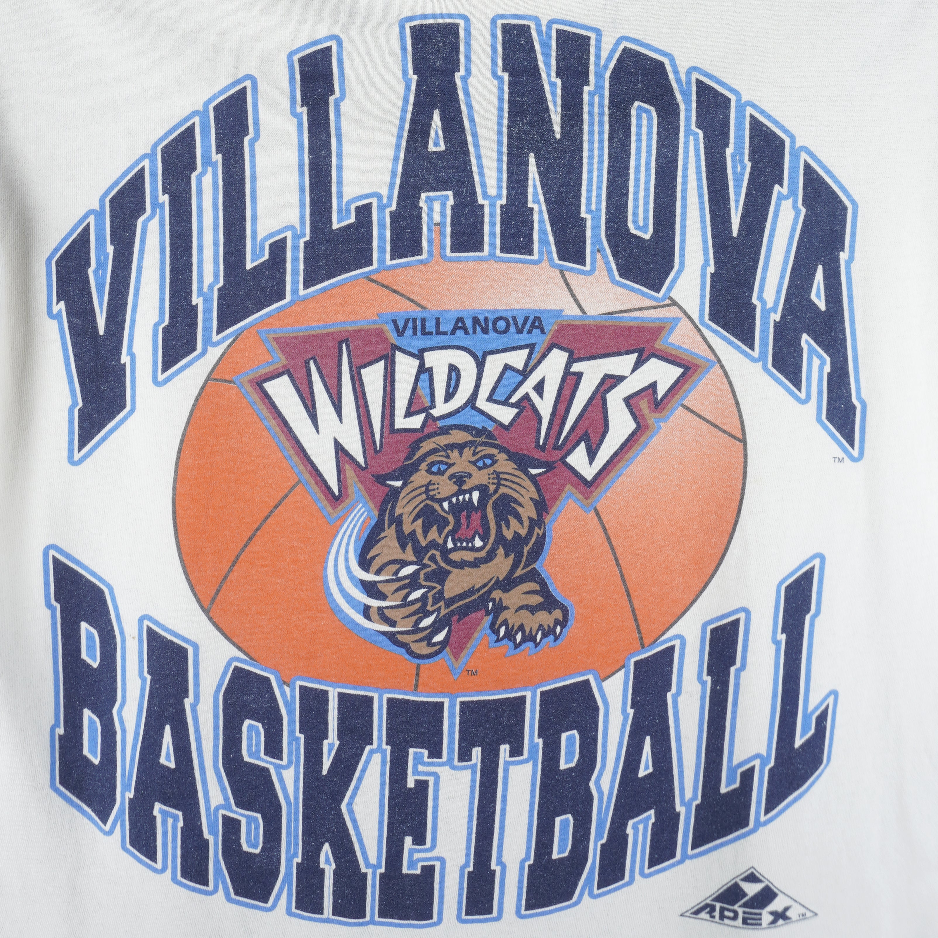 NCAA (Apex One) - Villanova Wildcats Men's Basketball T-Shirt 1990s Medium Vintage Retro Basketball College