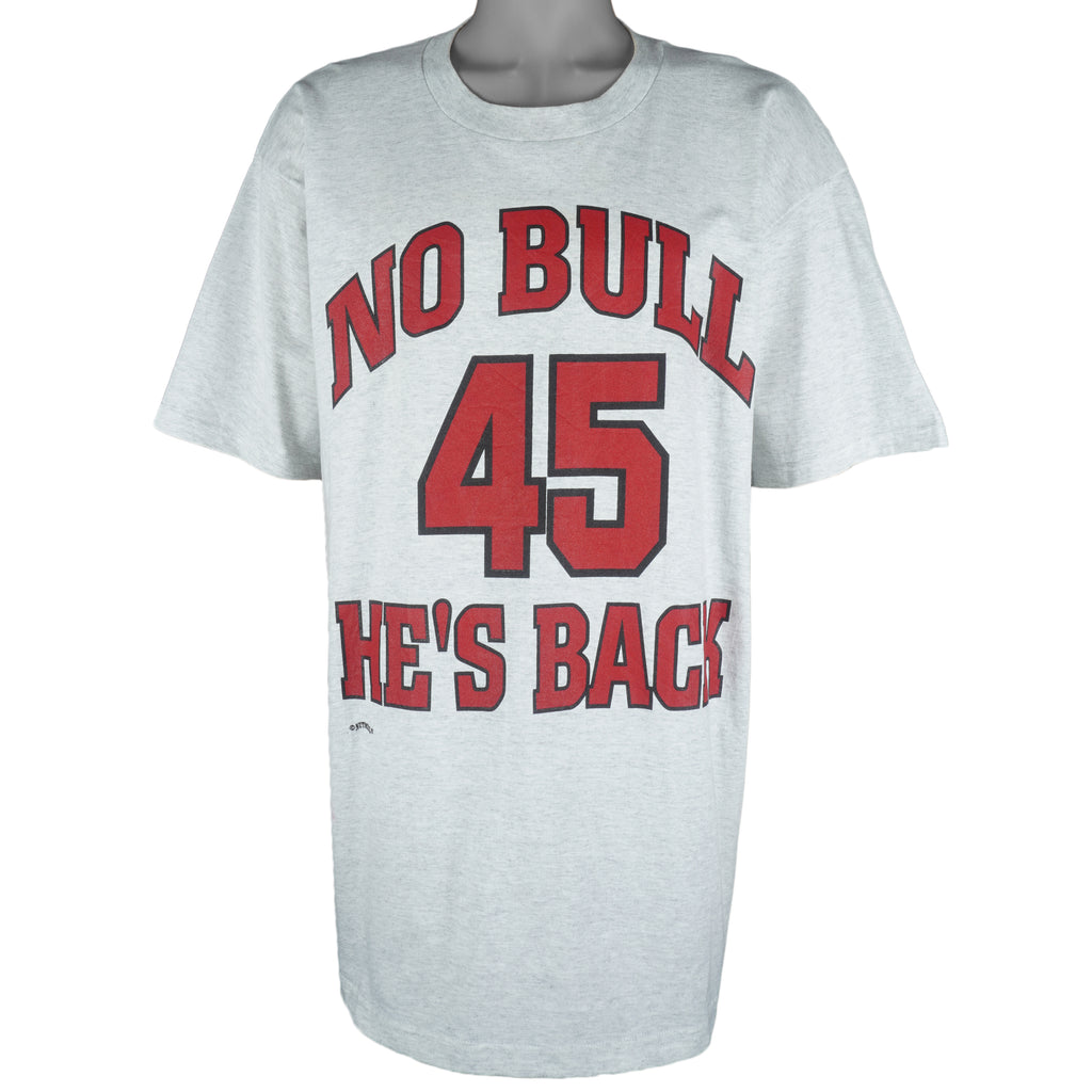 NBA (Nutmeg) - No Bull Michael Jordan No. 45 He's Back T-Shirt 1990s X-Large Vintage Retro Basketball
