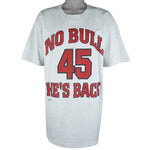 NBA (Nutmeg) - No Bull Michael Jordan No. 45 He's Back T-Shirt 1990s X-Large Vintage Retro Basketball