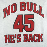 NBA (Nutmeg) - No Bull Michael Jordan No. 45 He's Back T-Shirt 1990s X-Large Vintage Retro Basketball