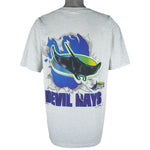 MLB (Nutmeg) - Tampa Bay Devil Rays Breakout T-Shirt 1995 X-Large Vintage Retro Baseball