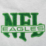 NFL (Nutmeg) - Philadelphia Eagles Embroidered T-Shirt 1990s Large Vintage Retro Football