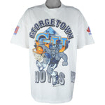 NCAA (Bulletin Athletic) - University of Georgetown Hoyas T-Shirt 1993 X-Large Vintage Retro Football College