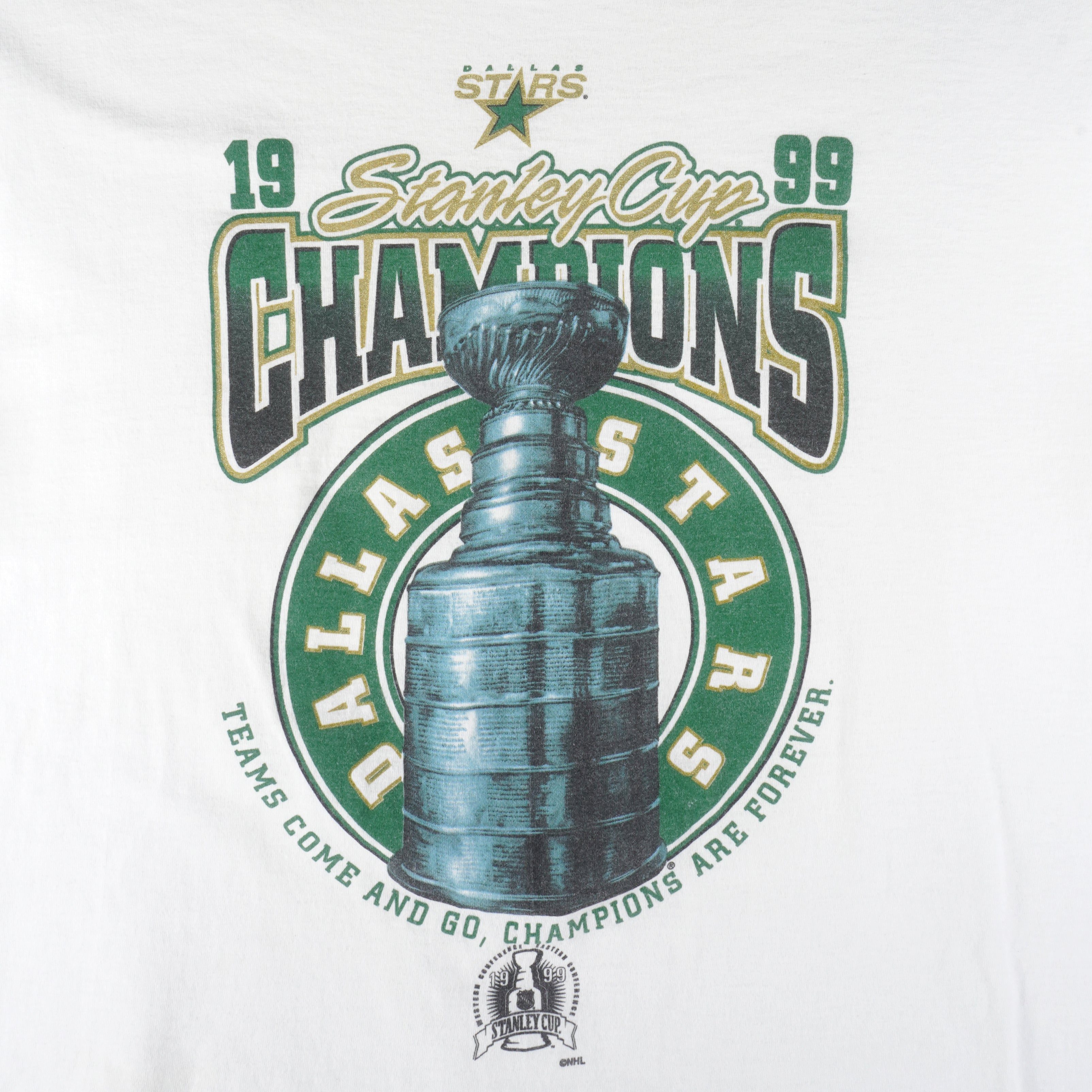 NHL (Lee) - Dallas Stars Stanley Cup Champions T-Shirt 1999 X-Large Vintage Retro Hockey
