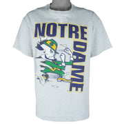 NCAA (Nutmeg) - Notre Dame Fighting Irish Breakout T-Shirt 1990s X-Large Vintage Retro Football College