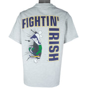 NCAA (Nutmeg) - Notre Dame Fighting Irish Breakout T-Shirt 1990s X-Large Vintage Retro Football College