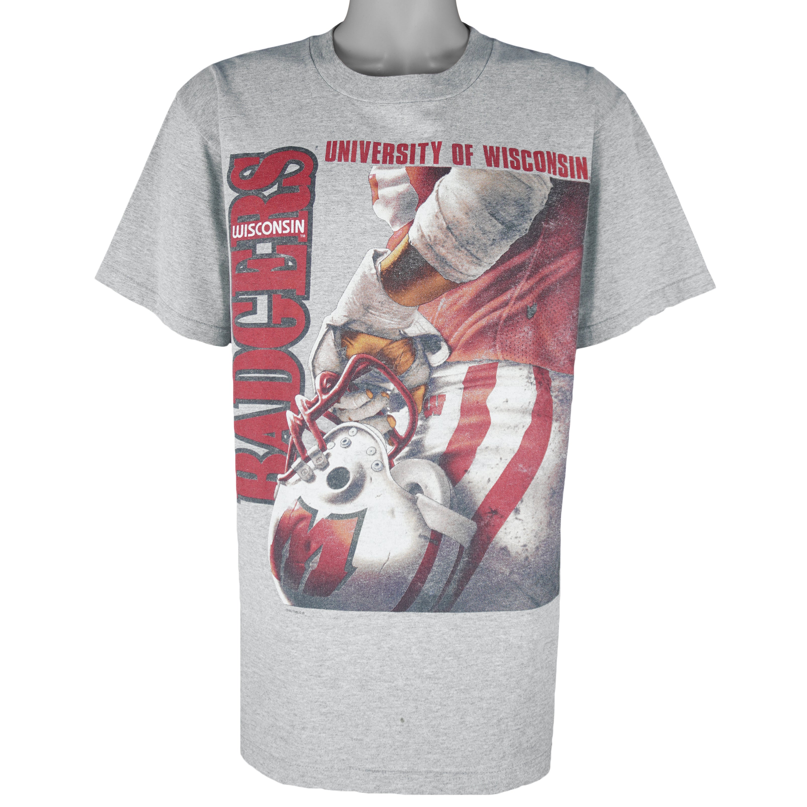 NCAA (Lee) - Wisconsin University Badgers Basketball T-Shirt 1990s Large Vintage Retro College