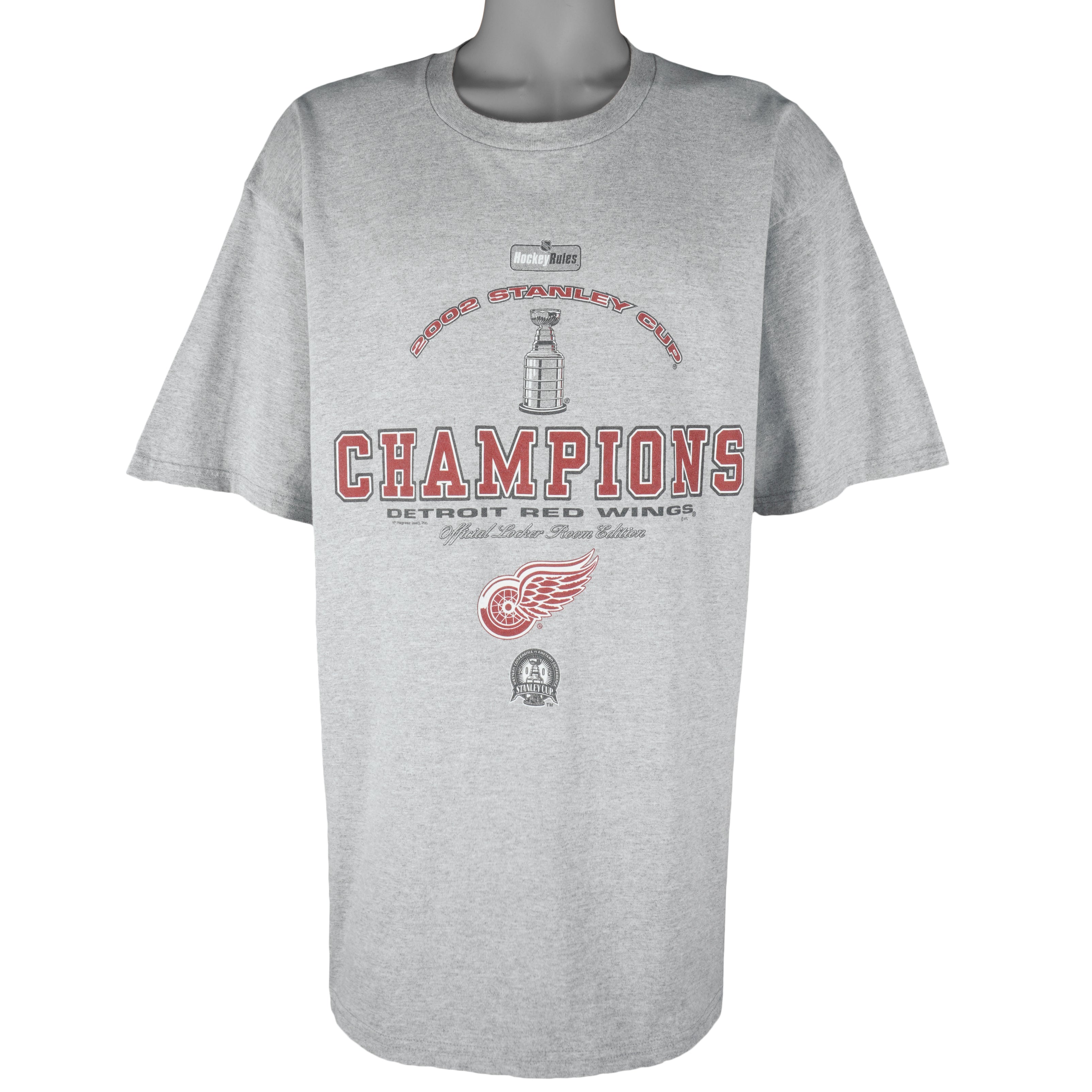 NHL (Lee) - Detroit Red Wings Stanley Cup Champions T-Shirt 2002 XX-Large Vintage Retro Hockey