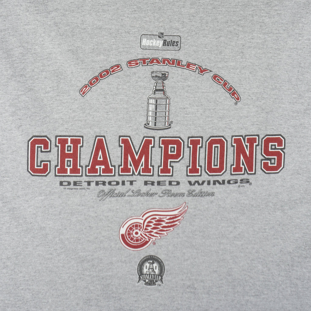 NHL (Lee) - Detroit Red Wings Stanley Cup Champions T-Shirt 2002 XX-Large Vintage Retro Hockey