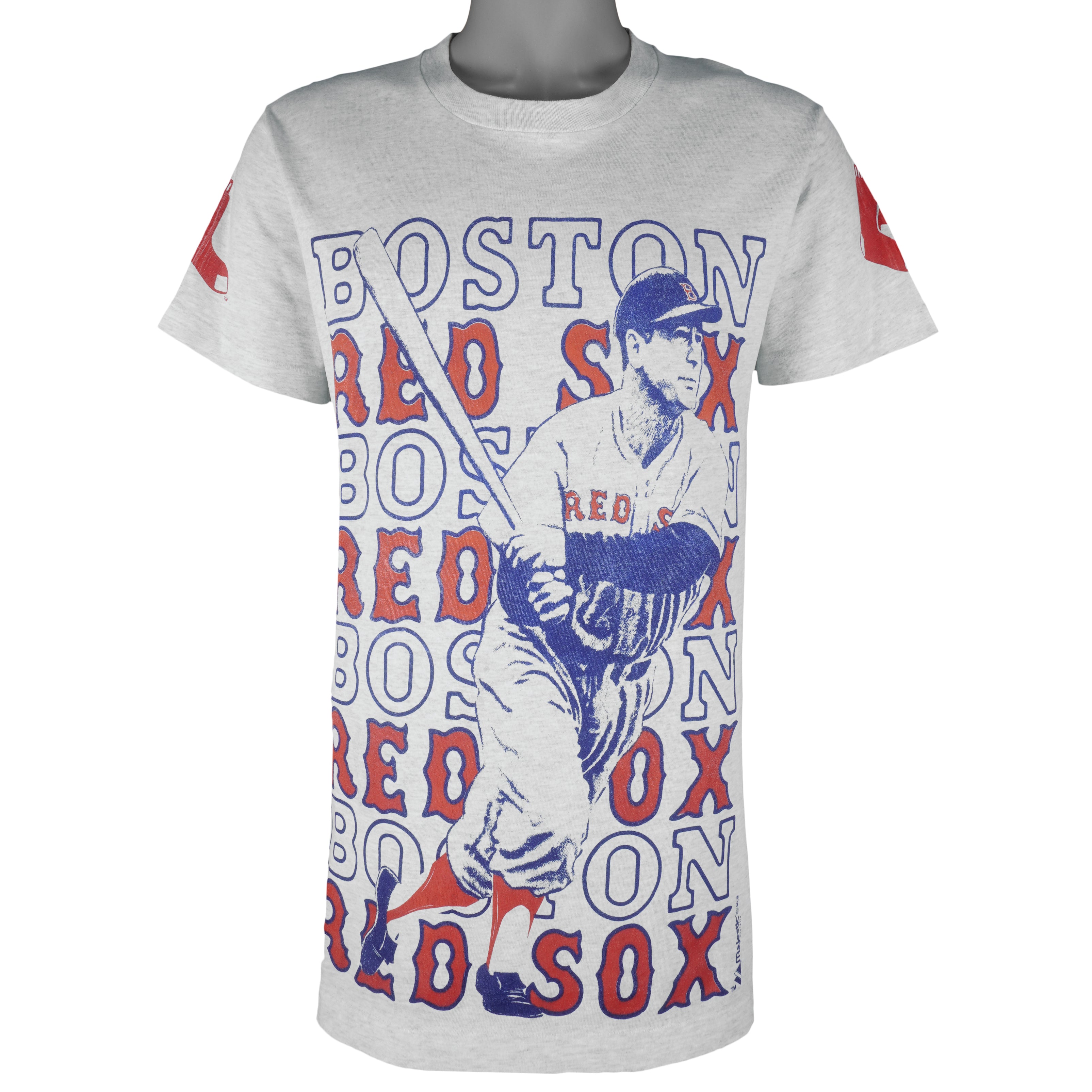 MLB (Majestic) - Boston Red Sox Single Stitch T-Shirt 1990s Medium Vintage Retro Baseball