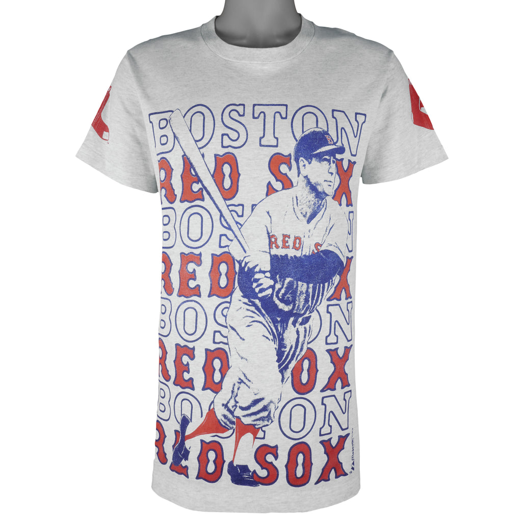 MLB (Majestic) - Boston Red Sox Single Stitch T-Shirt 1990s Medium Vintage Retro Baseball