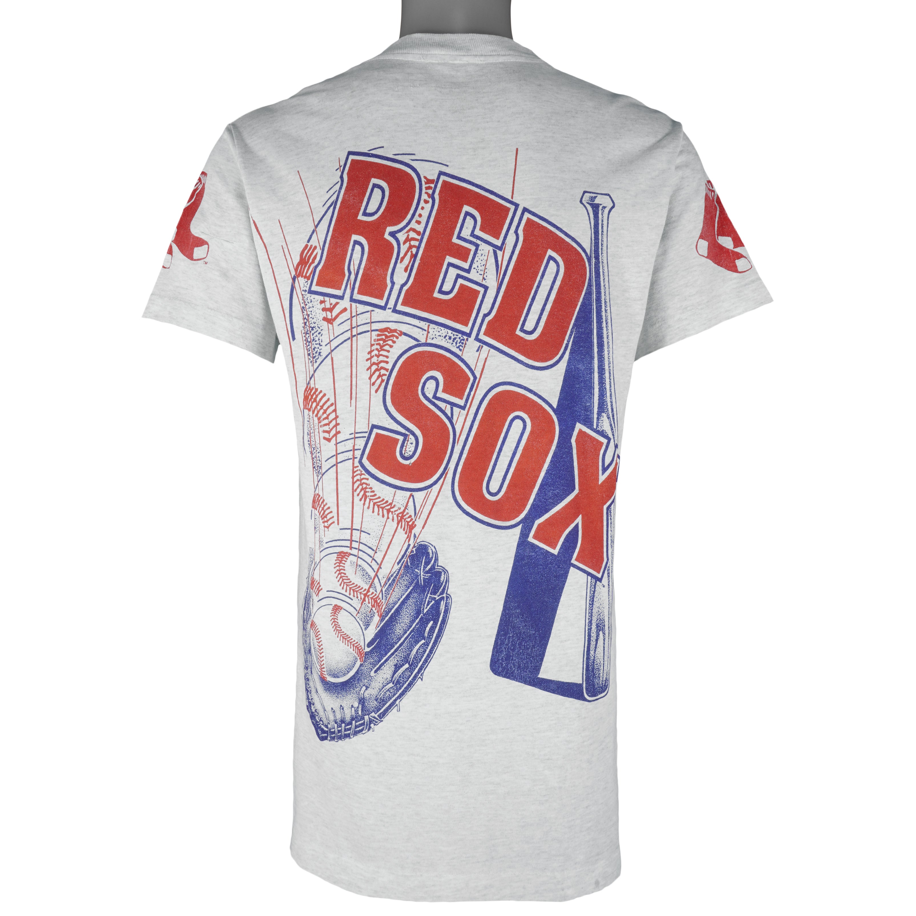 MLB (Majestic) - Boston Red Sox Single Stitch T-Shirt 1990s Medium Vintage Retro Baseball