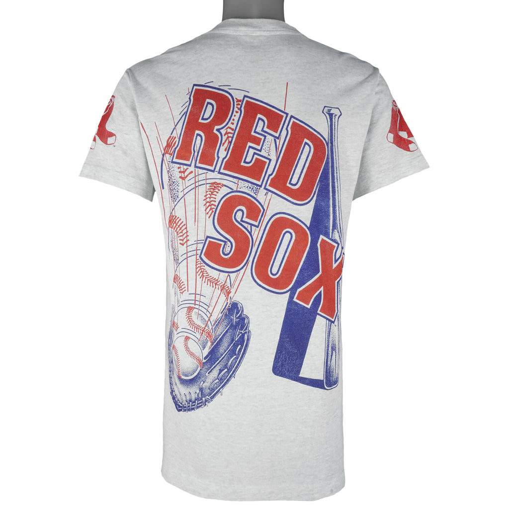 MLB (Majestic) - Boston Red Sox Single Stitch T-Shirt 1990s Medium Vintage Retro Baseball