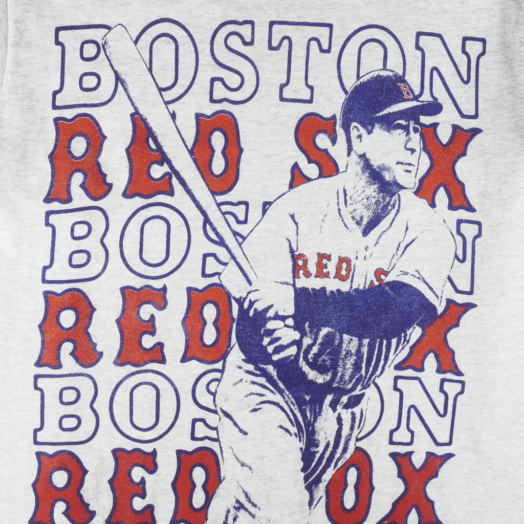 MLB (Majestic) - Boston Red Sox Single Stitch T-Shirt 1990s Medium Vintage Retro Baseball
