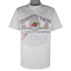 MLB (Nutmeg) - Minnesota Twins World Series Champions T-Shirt 1991 Large