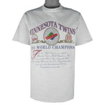 MLB (Nutmeg) - Minnesota Twins World Series Champions T-Shirt 1991 Large
