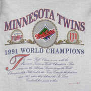 MLB (Nutmeg) - Minnesota Twins World Series Champions T-Shirt 1991 Large