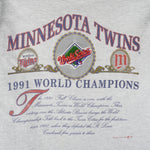 MLB (Nutmeg) - Minnesota Twins World Series Champions T-Shirt 1991 Large
