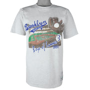 Vintage MLB (Nutmeg) - Brooklyn Dodgers Boys of Summer T-Shirt 1991 Medium Tall in gray