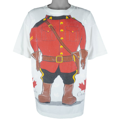 Vintage (Softwear Athletics) - Royal Canadian Mountain Police T-Shirt 1992s X-Large