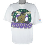 NHL (IHL) - Minnesota Moose Spell-Out T-Shirt 1990s Large