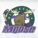 NHL - Minnesota Moose Spell-Out T-Shirt 1990s Large Vintage Retro Hockey