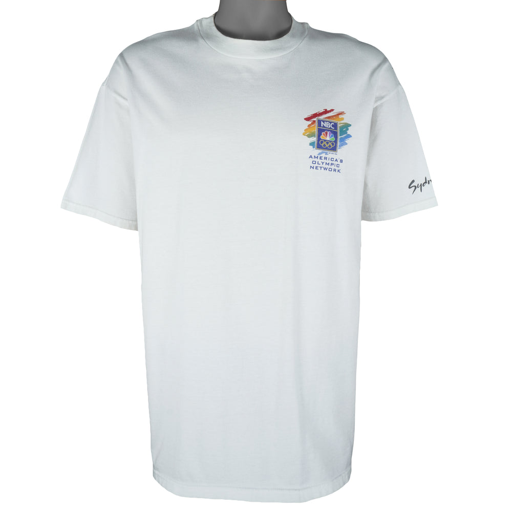 Vintage (Hanes) - NBC America's Olympic Network Sydney Australia T-Shirt 2000 X-Large Vintage Retro