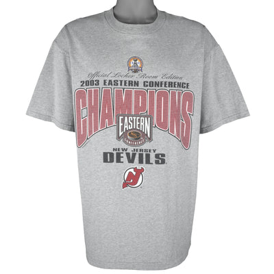 NHL (Lee) - New Jersey Devils Conference Champions T-Shirt 2003 X-Large