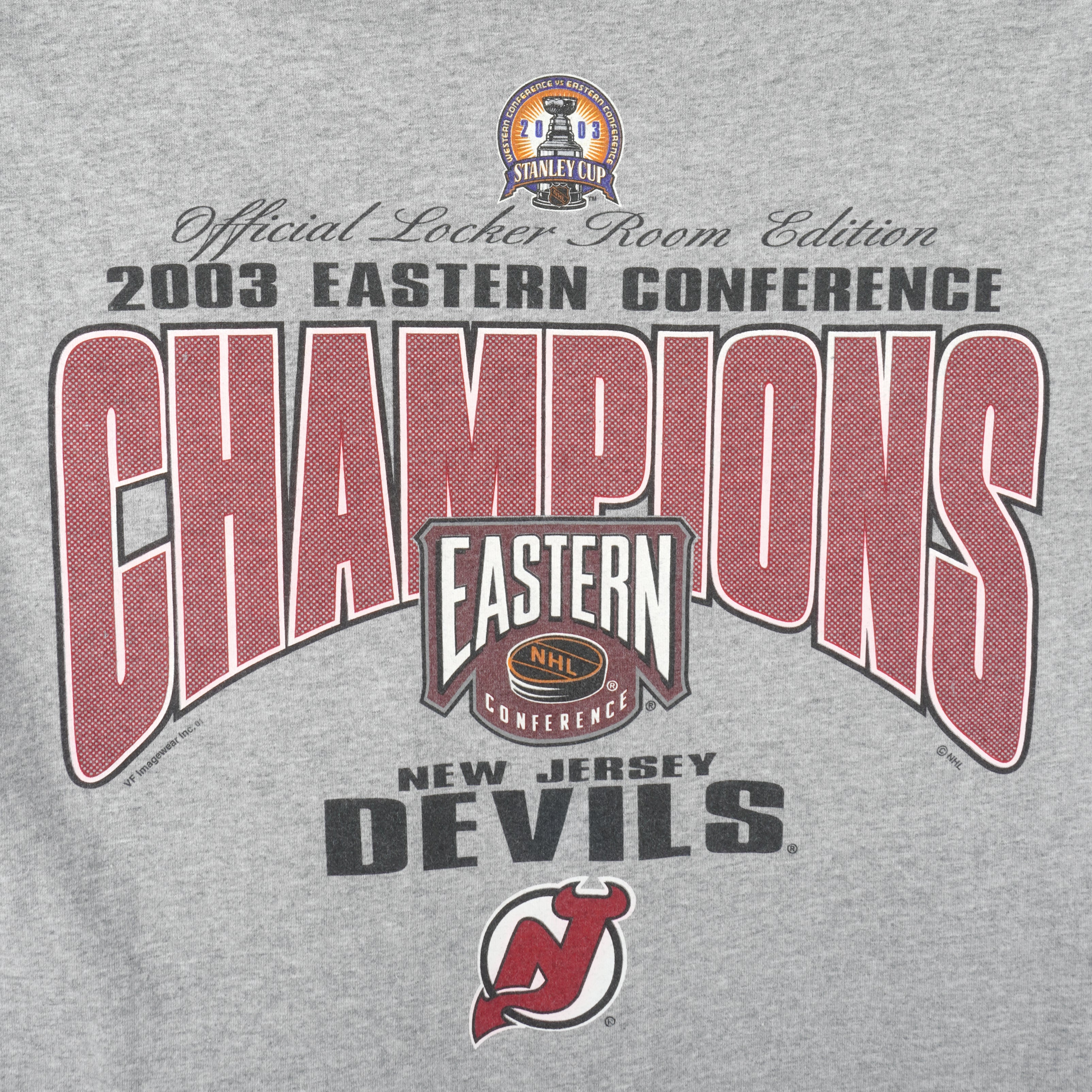 NHL (Lee) - New Jersey Devils Conference Champions T-Shirt 2003 X-Large