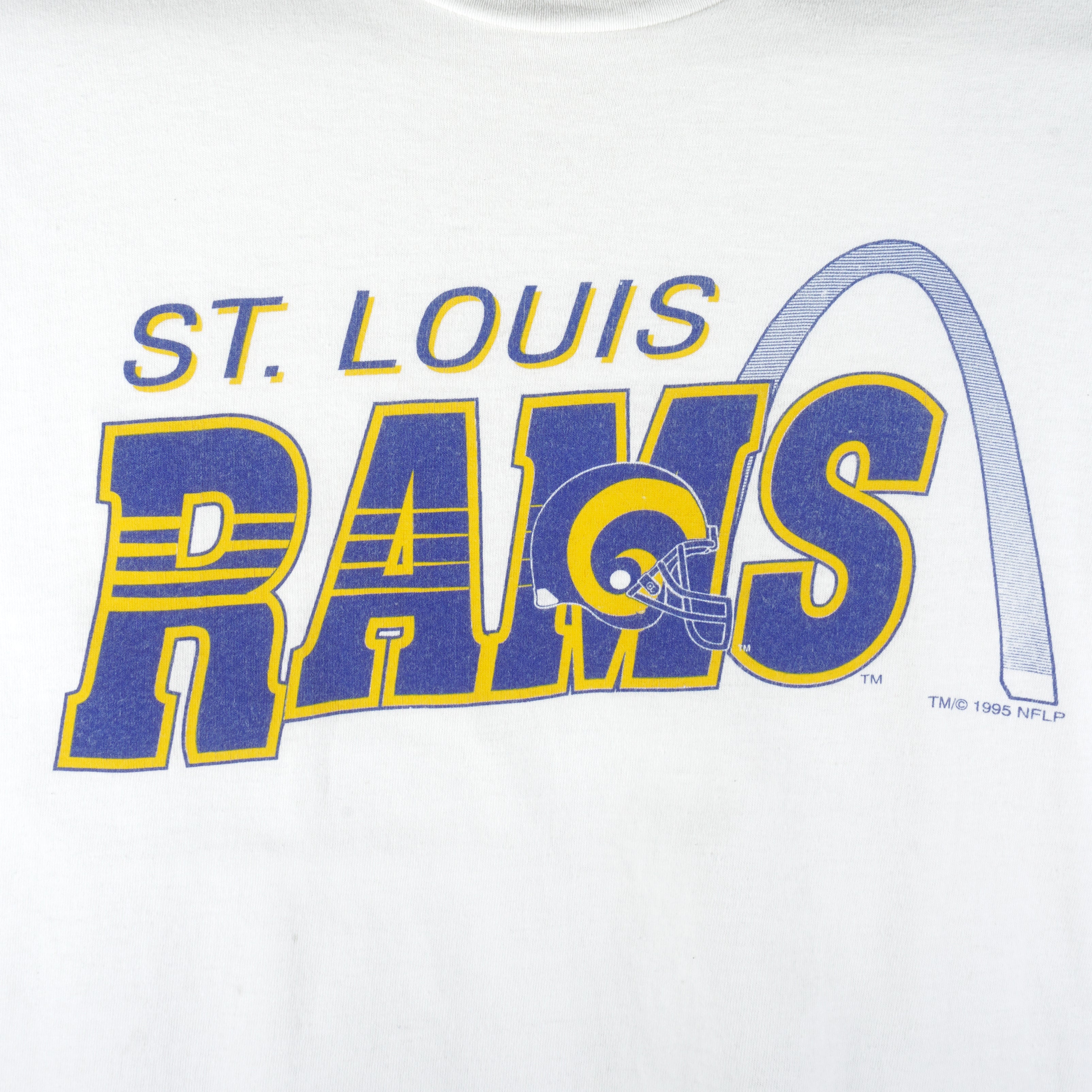 NFL - St. Louis Rams Spell-Out T-Shirt 1995 X-Large Vintage Retro Football