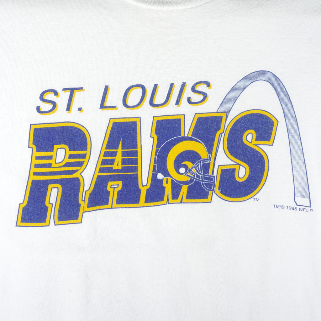 NFL - St. Louis Rams Spell-Out T-Shirt 1995 X-Large Vintage Retro Football
