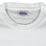 NFL (Hanes) - Patriots VS Panthers Super Bowl Matchups T-Shirt 2004 Large Vintage Retro Football