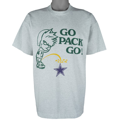 NFL (BEST) - Green Bay Packers X Calvin Go Packs Go T-Shirt 2000s X-Large