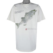 Vintage (All Sports) - Virginia Institute Of Marine Science Striped Bass T-Shirt 1990s X-Large Vintage Retro